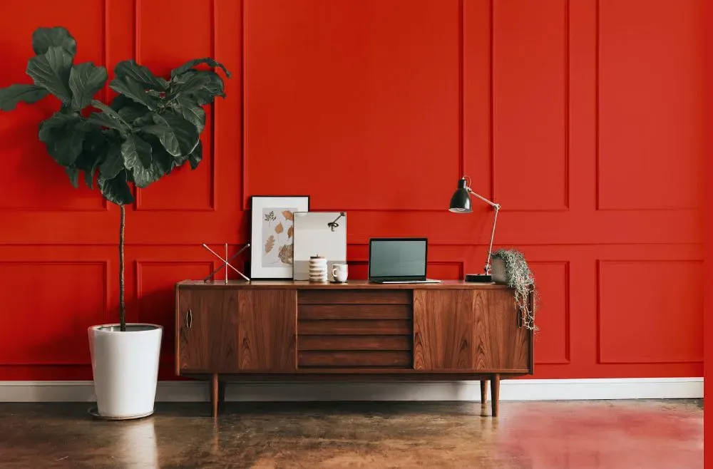 Benjamin Moore Redstone modern interior