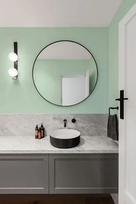 Benjamin Moore Reflection minimalist bathroom