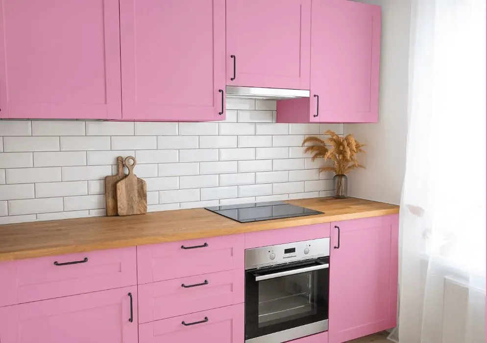 Benjamin Moore Rhododendron kitchen cabinets