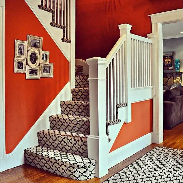 Rich Coral Stairs