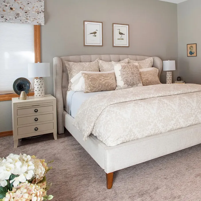 Benjamin Moore Rockport Gray bedroom color review