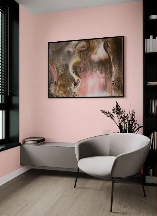 Benjamin Moore Rose Reflection living room