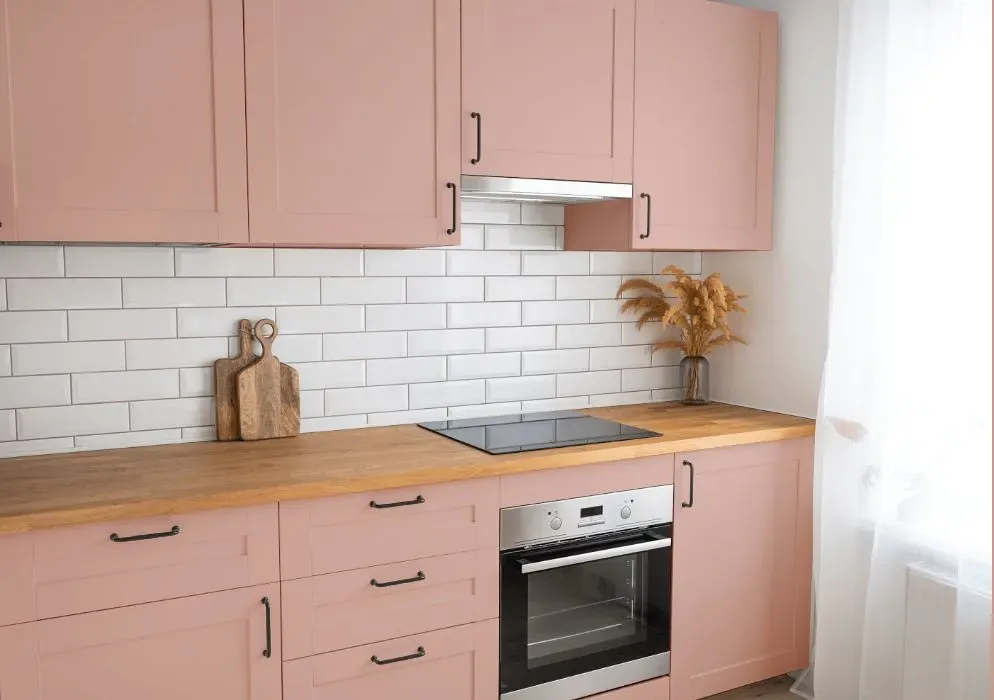 Benjamin Moore Rosetta kitchen cabinets