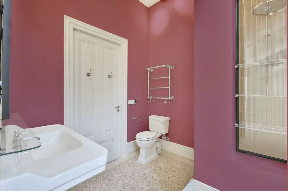 Benjamin Moore Rosewood bathroom