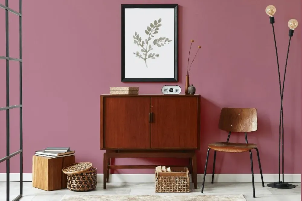 Benjamin Moore Rosewood japandi interior