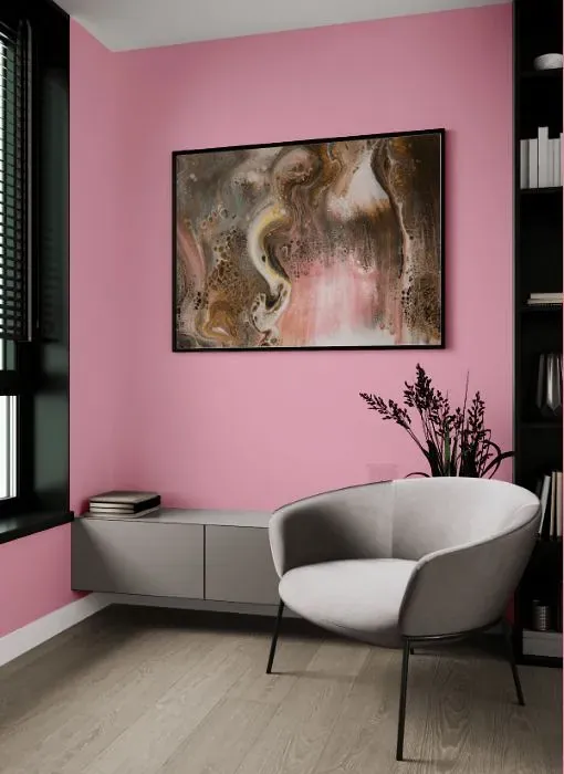 Benjamin Moore Rosy Glow living room