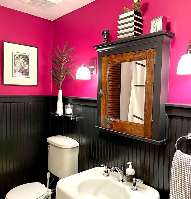 Benjamin Moore Royal Flush bathroom color review