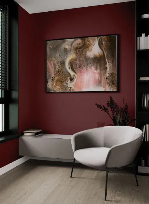 Benjamin Moore Ruby Dusk living room