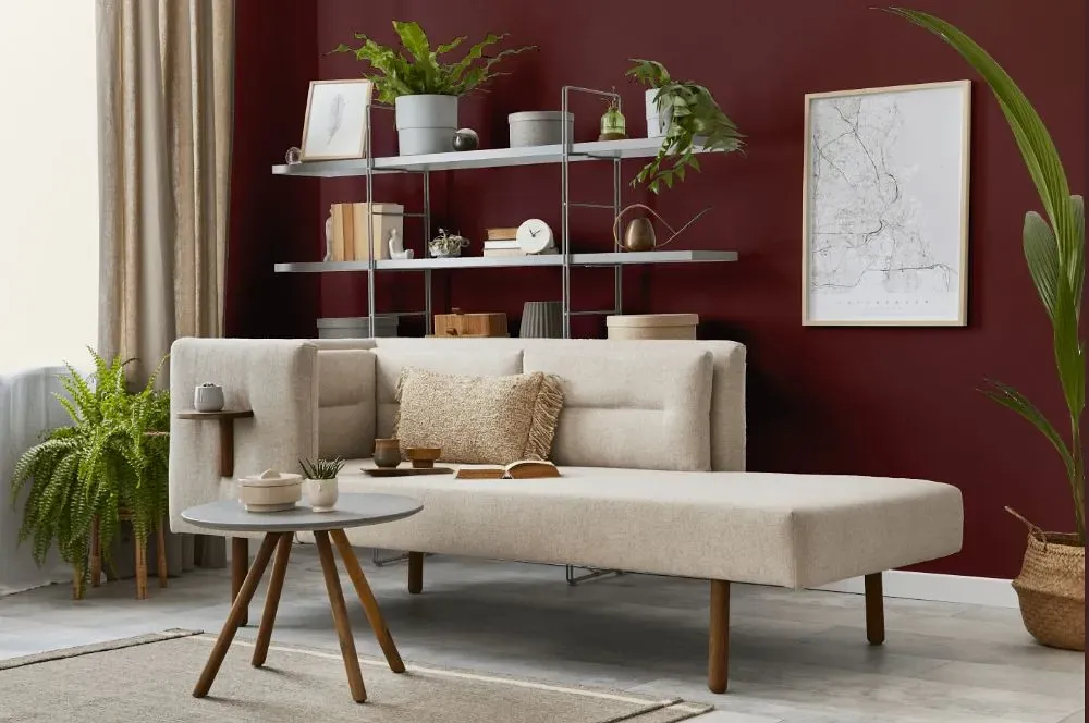 Benjamin Moore Ruby Dusk living room