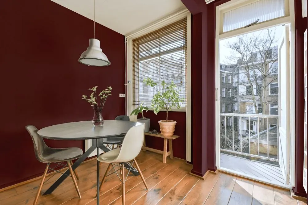 Benjamin Moore Ruby Dusk living room