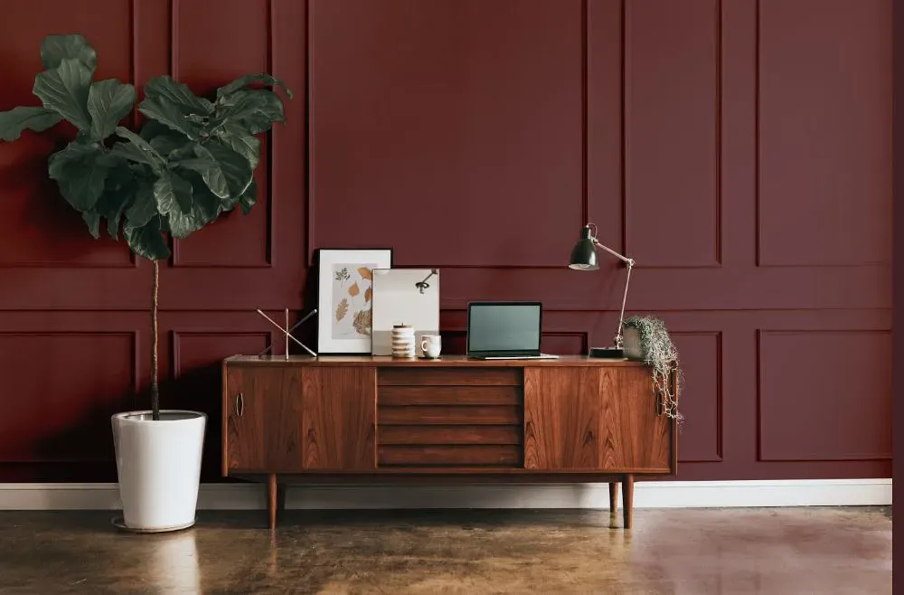 Benjamin Moore Ruby Dusk modern interior