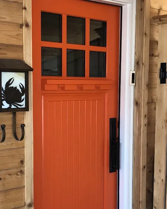 Rumba Orange Front Door