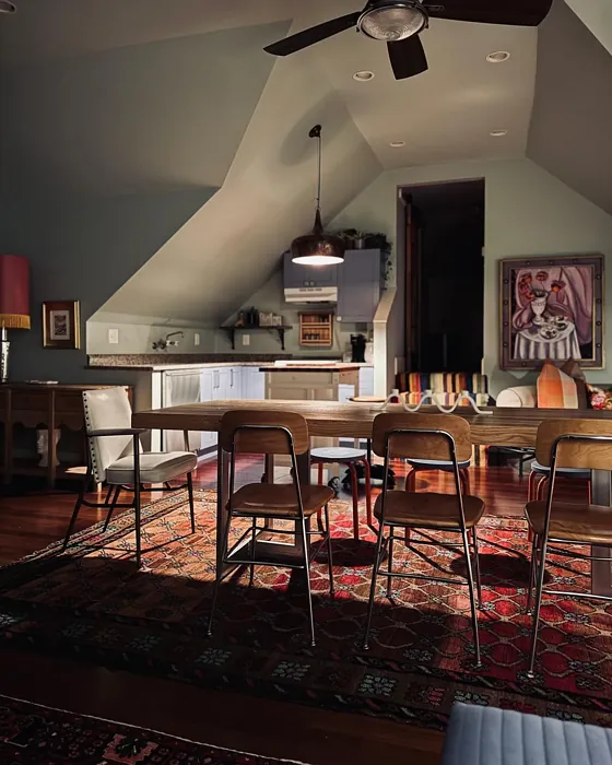 Benjamin Moore Sage Tint living room review