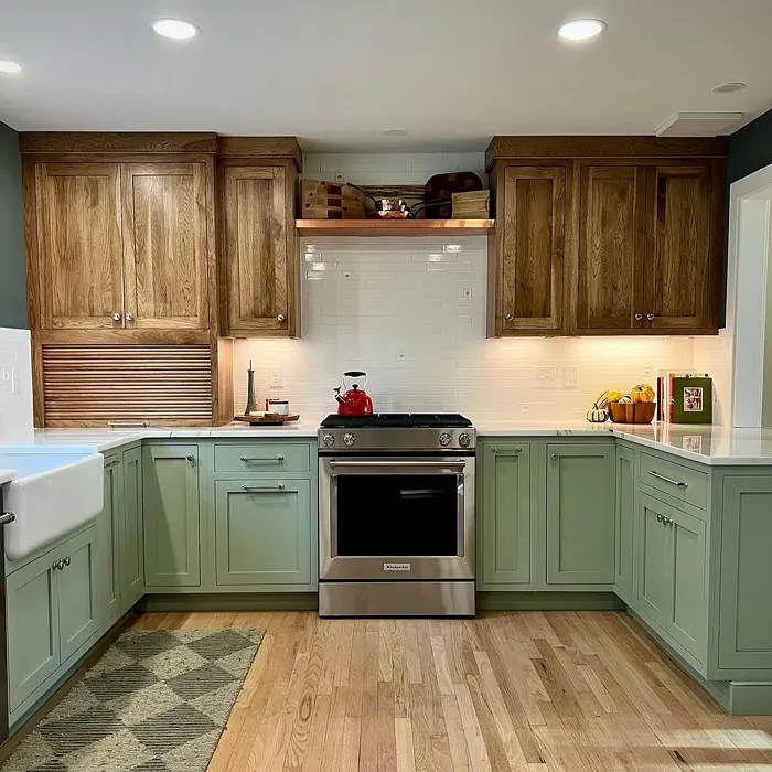 Benjamin Moore HC-114 kitchen cabinets picture