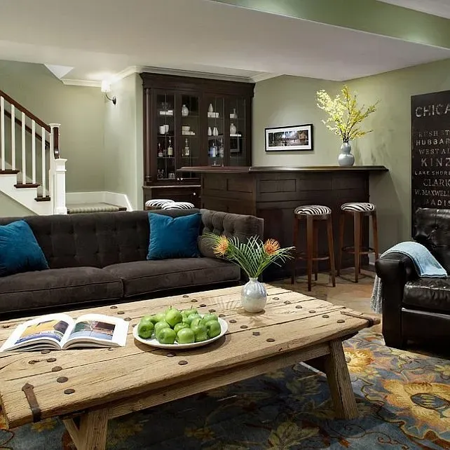 Benjamin Moore Saybrook Sage living room color review