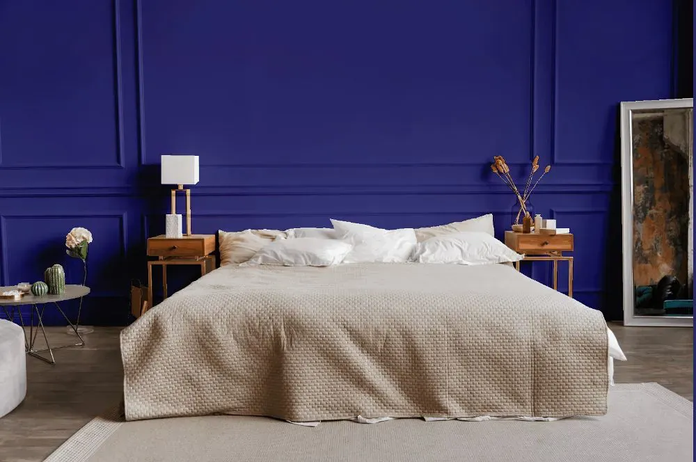 Benjamin Moore Scandinavian Blue bedroom