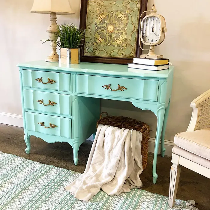 Benjamin Moore Sea Mist Green Painted Furniture