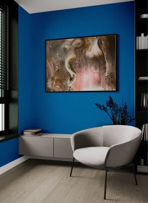 Benjamin Moore Seaport Blue living room