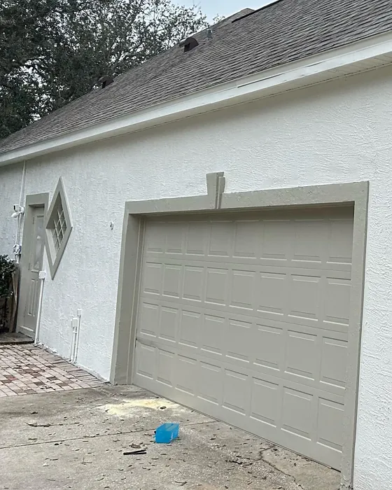 Benjamin Moore Senora Gray garage door paint