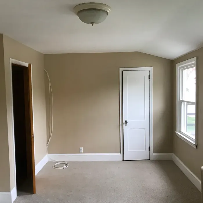 Benjamin Moore Shaker Beige wall paint makeover