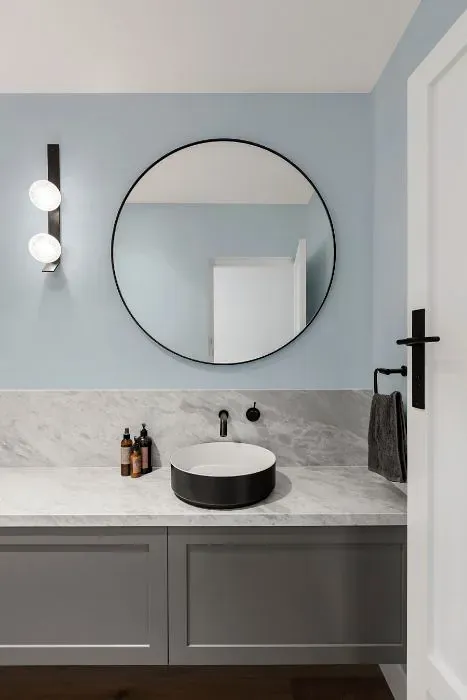 Benjamin Moore Sheer Bliss minimalist bathroom