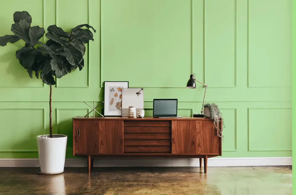 Benjamin Moore Shimmering Lime modern interior