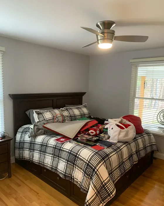 Benjamin Moore Sidewalk Gray bedroom paint