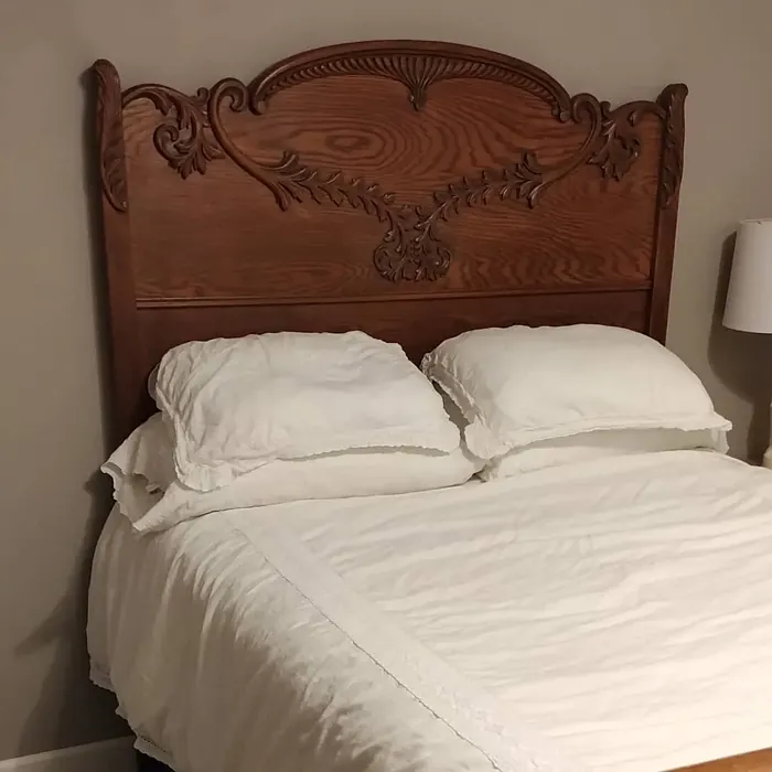 Benjamin Moore Silver Fox bedroom 