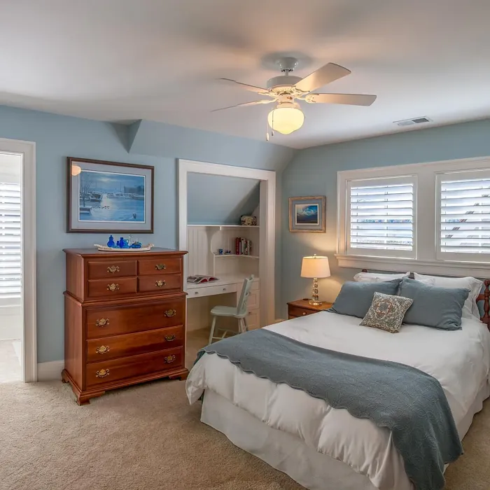 Benjamin Moore Silvery Blue bedroom color