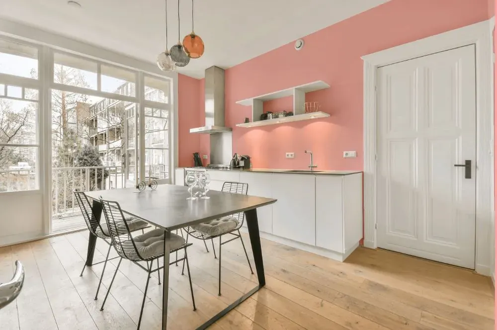 Benjamin Moore Smashing Pink kitchen review