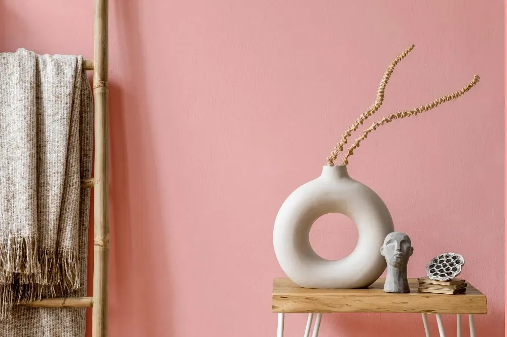 Benjamin Moore Smashing Pink wall