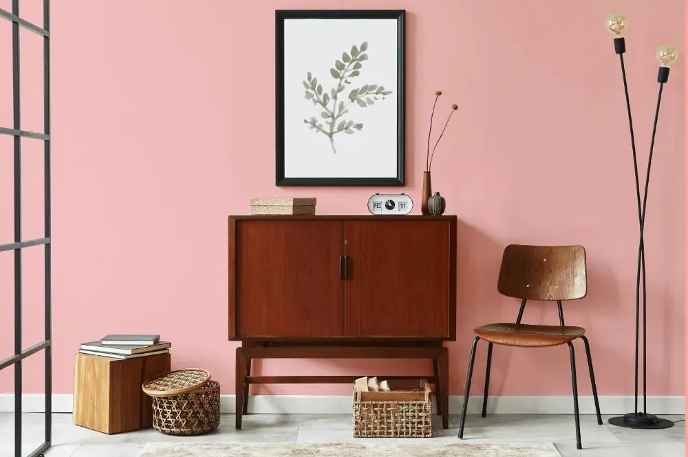 Benjamin Moore Smashing Pink japandi interior