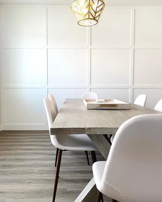 Snowfall White dining room color