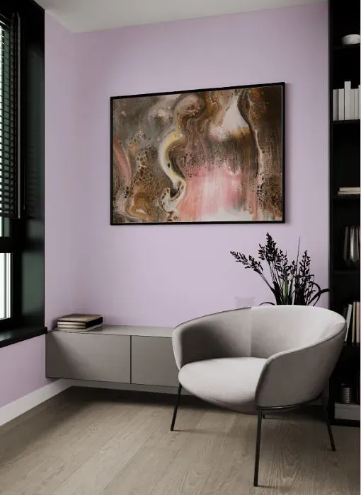 Benjamin Moore Spring Lilac living room