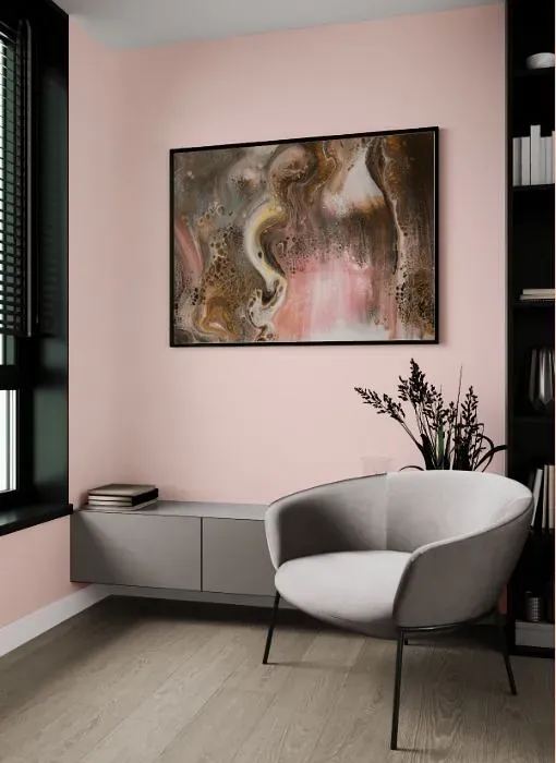 Benjamin Moore Spring Pink living room