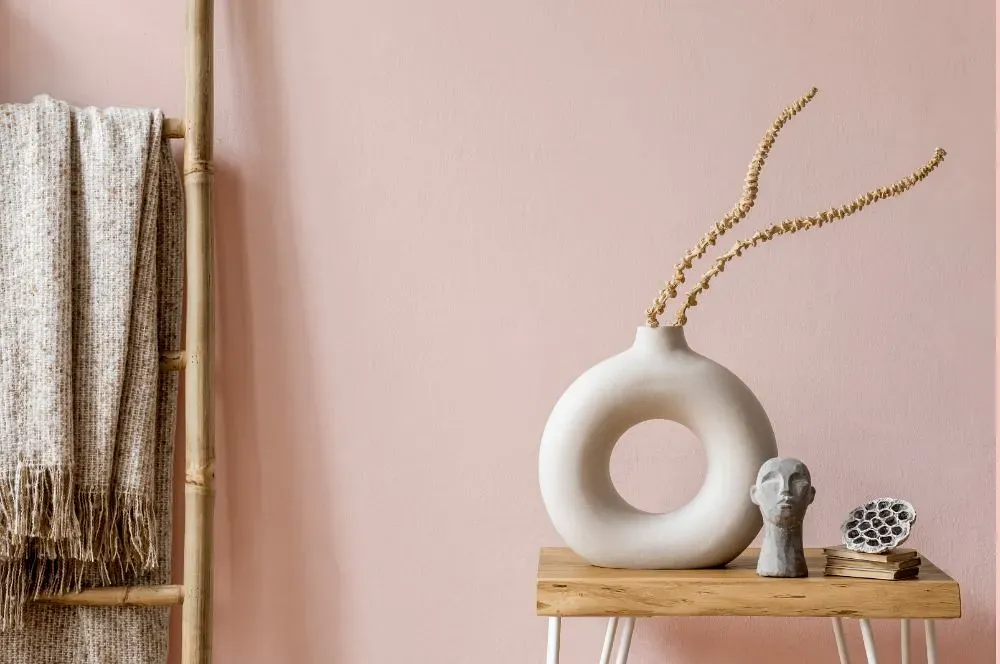 Benjamin Moore Spring Pink wall