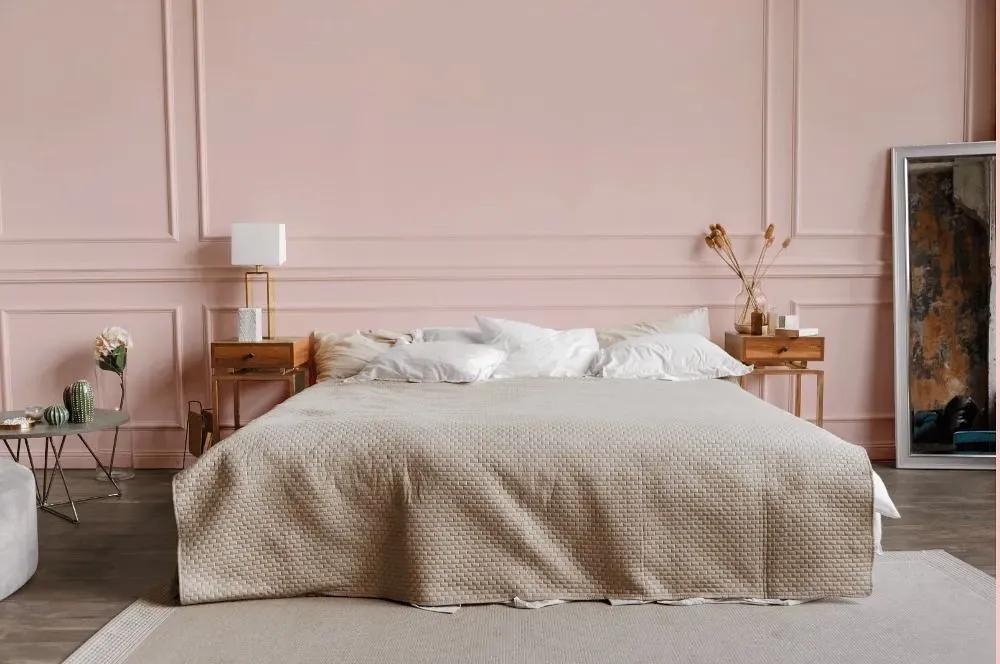 Benjamin Moore Spring Pink bedroom