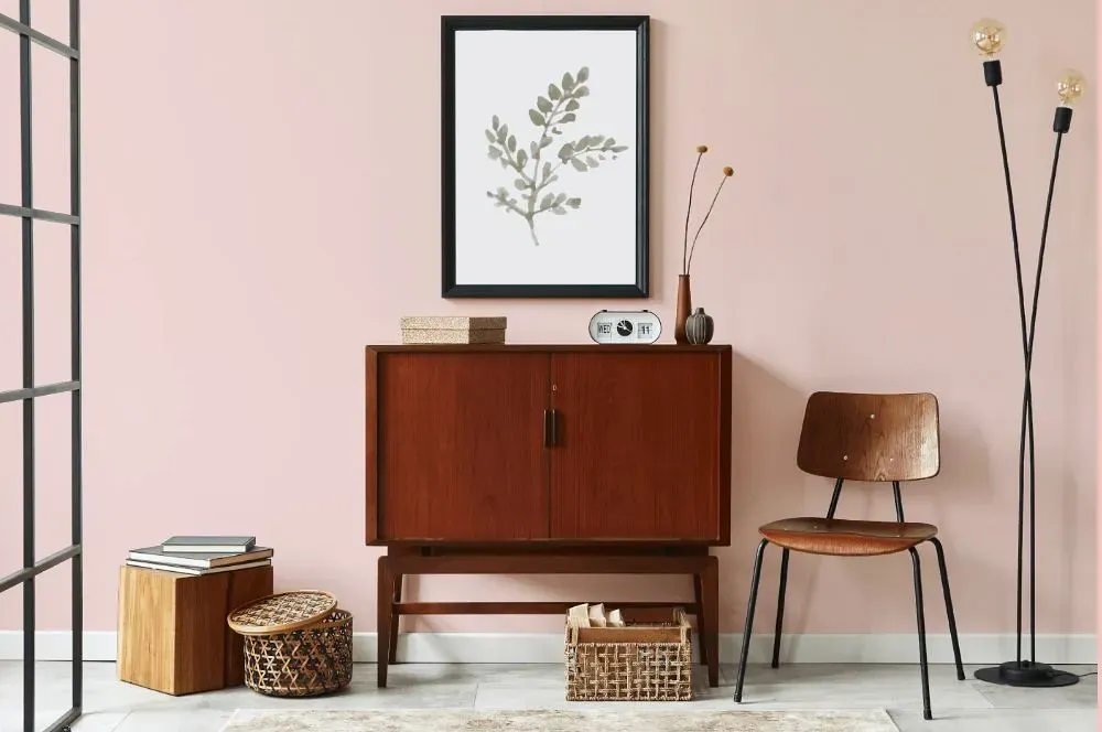 Benjamin Moore Spring Pink japandi interior