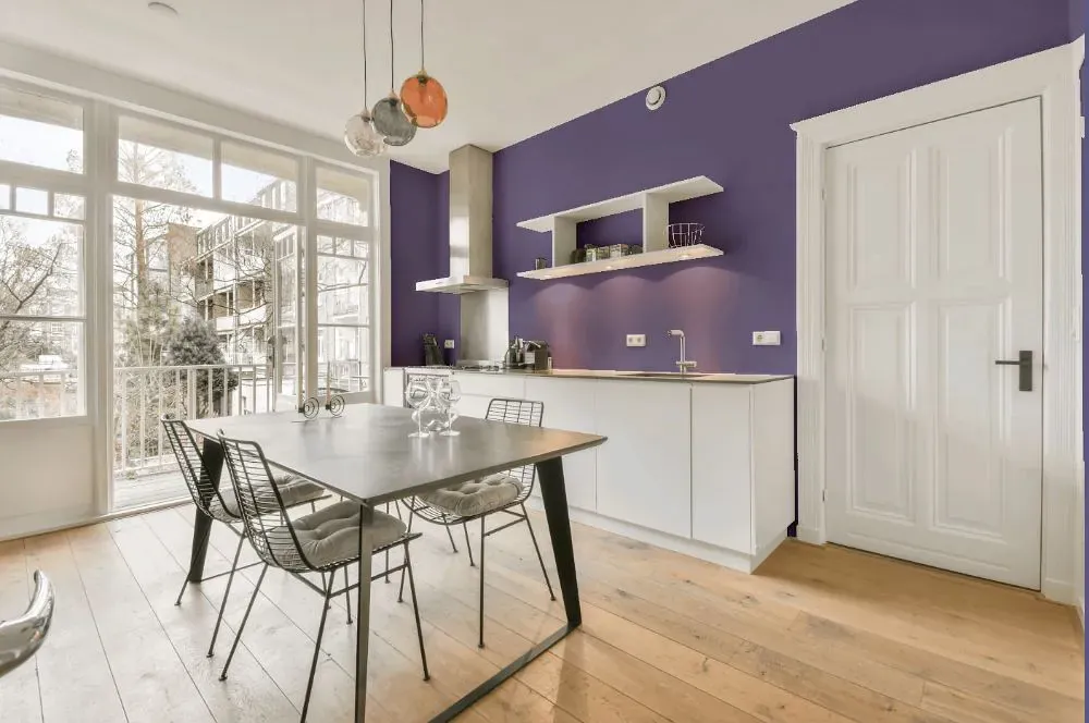 Benjamin Moore Spring Purple kitchen review