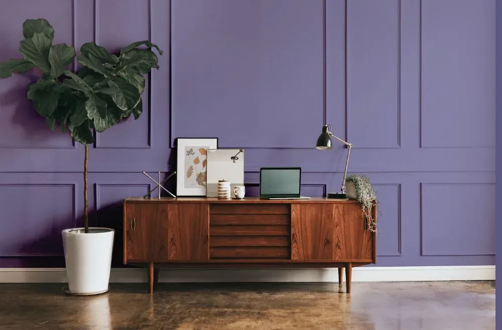 Benjamin Moore Spring Purple modern interior