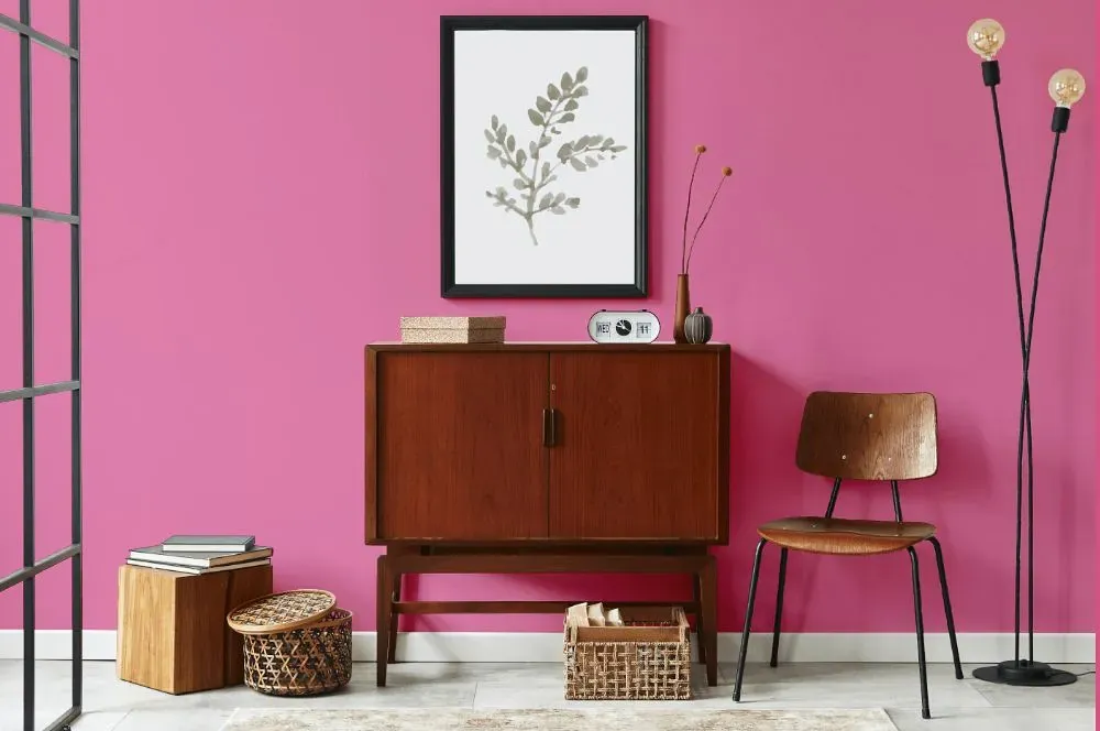 Benjamin Moore Springtime Bloom japandi interior