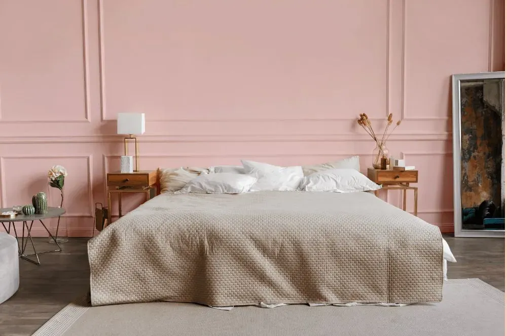 Benjamin Moore Springy Peach bedroom