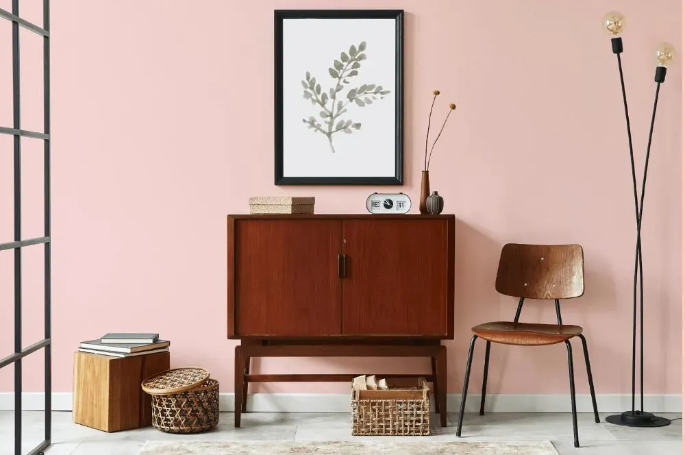 Benjamin Moore Springy Peach japandi interior