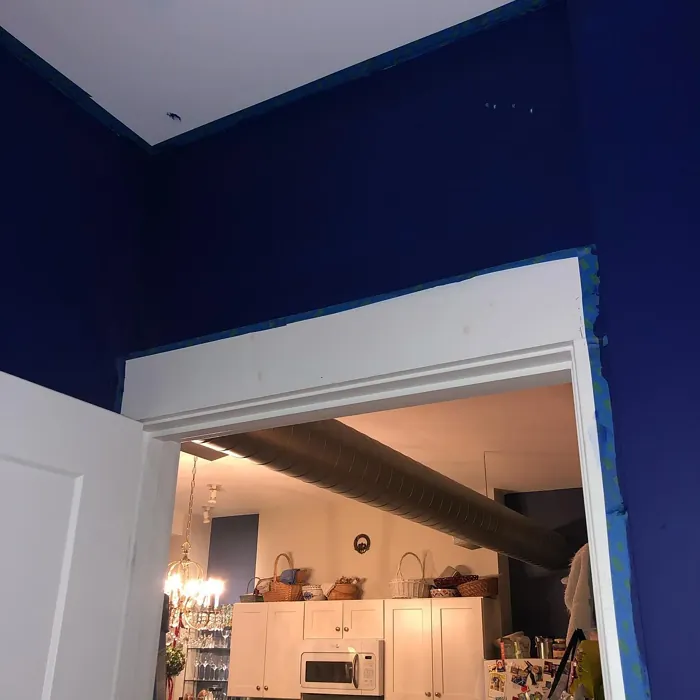 Benjamin Moore Starry Night Blue bathroom vanity color