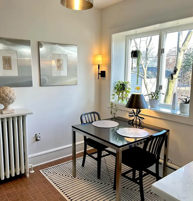 Benjamin Moore Steam dining room interior