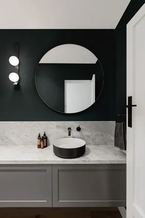 Benjamin Moore Stonecutter minimalist bathroom