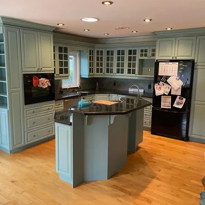 Bm Stratton Blue Kitchen Cabinets