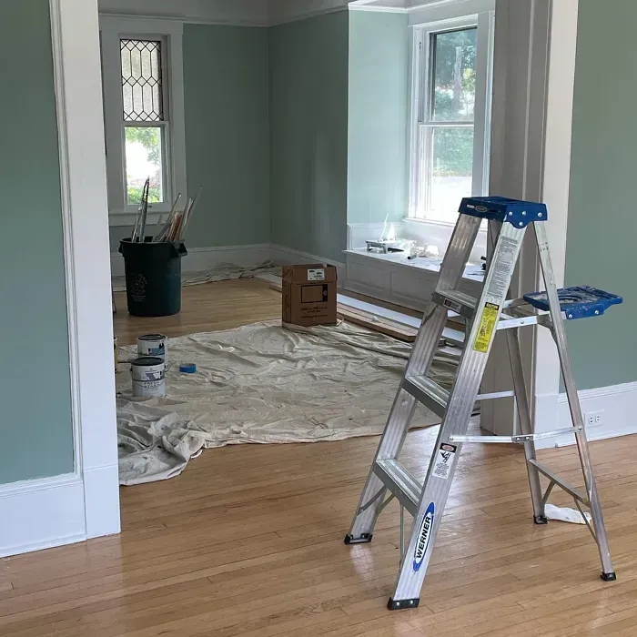 Benjamin Moore Stratton Blue Renovation