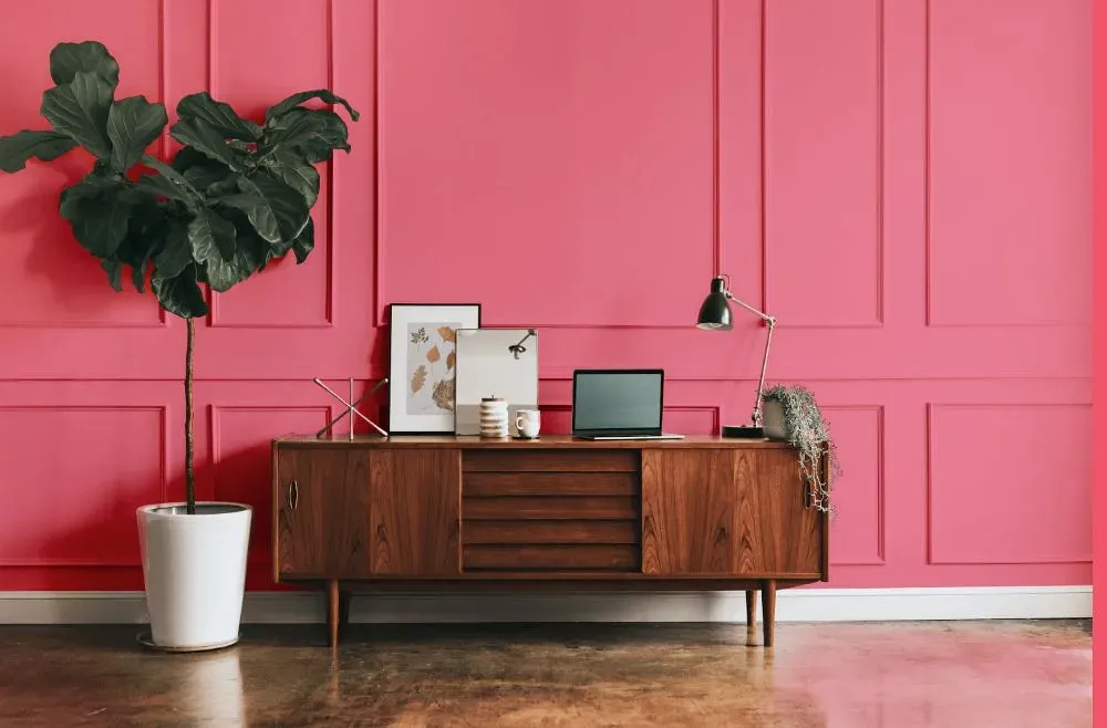 Benjamin Moore Strawberry Shortcake modern interior