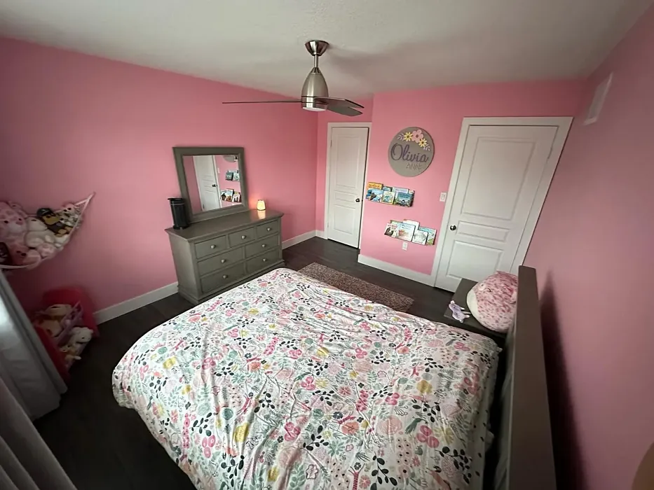 Strawberry Sorbet bedroom color